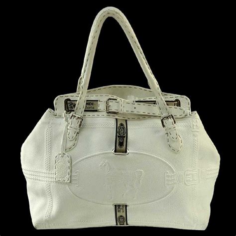 fendi selleria bag white|fendi selleria handbags.